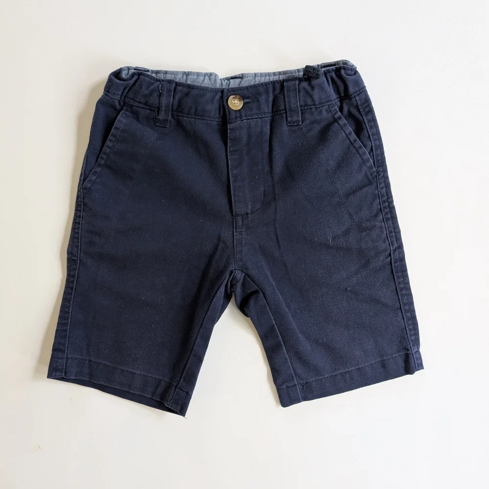 Chaps Kids Navy Uniform Shorts - Picture 1 of 2